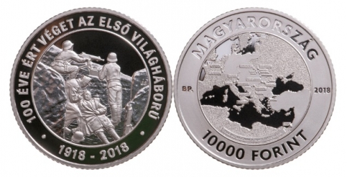 Az I. világháború befejezése - Ag ezüst érme Az I. világháború befejezése - Ag ezüst érme